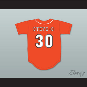 Steve-O 30 Swallows Play Ball Orange Baseball Jersey