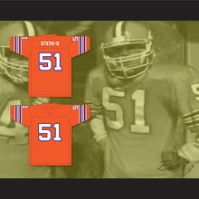 Load image into Gallery viewer, Steve-O 51 Football Follies Orange Football Jersey 2