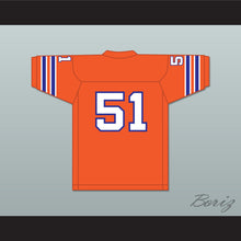 Load image into Gallery viewer, Steve-O 51 Football Follies Orange Football Jersey 1