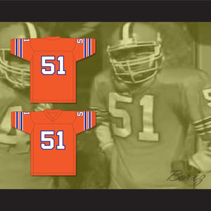 Steve-O 51 Football Follies Orange Football Jersey 1