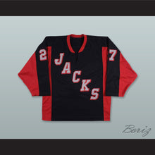 Load image into Gallery viewer, Steve Shrum 27 Odessa Jackalopes Black Hockey Jersey