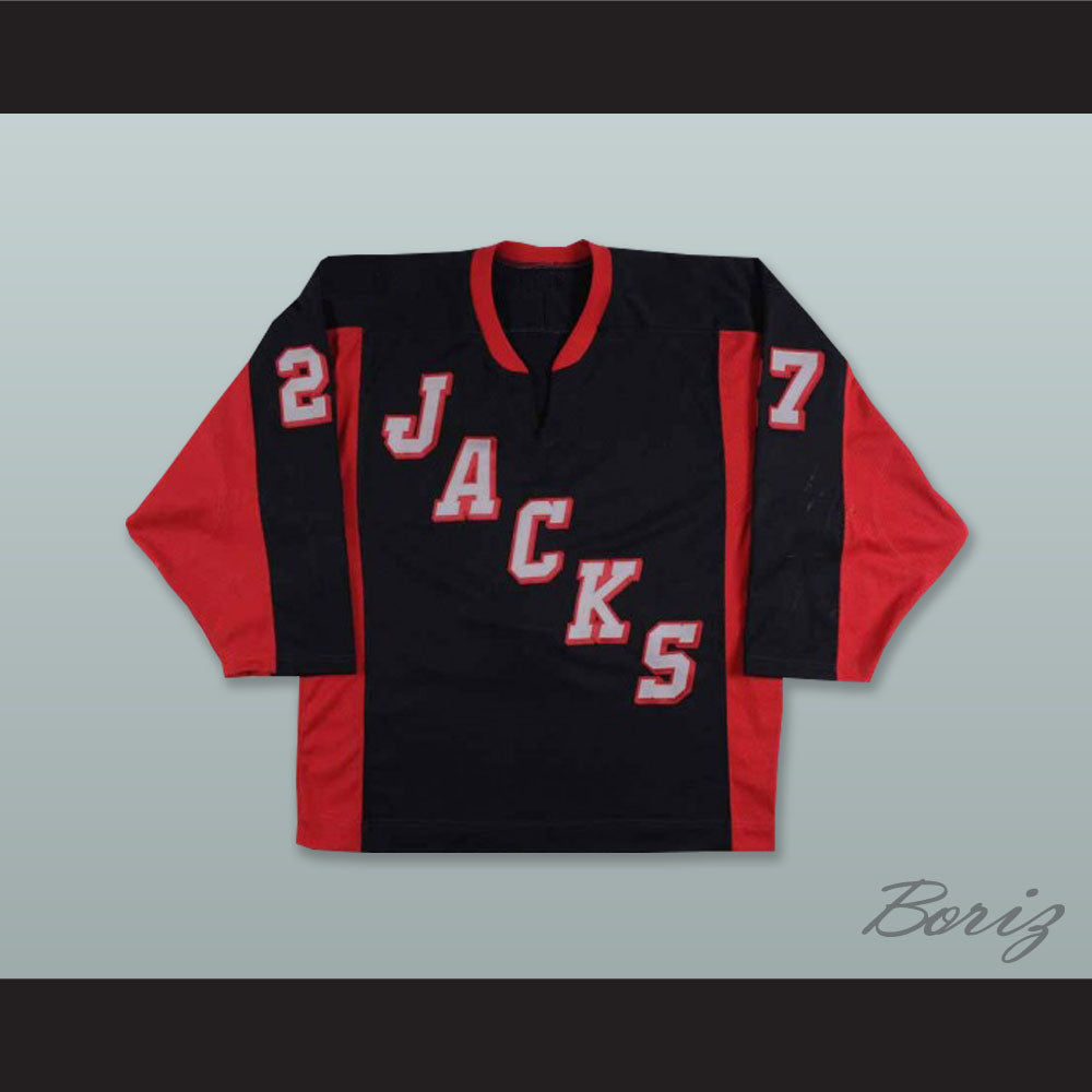 Steve Shrum 27 Odessa Jackalopes Black Hockey Jersey