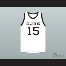 Load image into Gallery viewer, Steve Young 15 Eastern Junior High School White Basketball Jersey