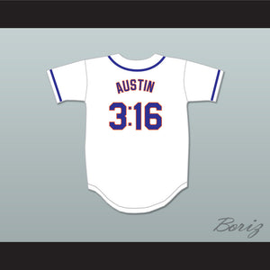 Austin 3:16 New York White Baseball Jersey