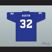 Load image into Gallery viewer, Steve Austin 32 Edna High School Cowboys Blue Football Jersey