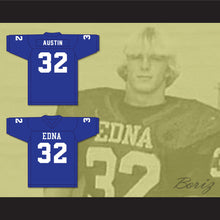 Load image into Gallery viewer, Steve Austin 32 Edna High School Cowboys Blue Football Jersey