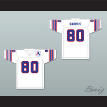 Load image into Gallery viewer, 1974 WFL Steve Barrios 80 Birmingham Americans Home Football Jersey with Patch