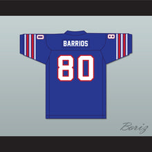 Load image into Gallery viewer, 1974 WFL Steve Barrios 80 Birmingham Americans Road Football Jersey with Patch