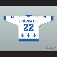 Load image into Gallery viewer, Steve Bradshaw 22 Le National de Québec White Hockey Jersey- Lance et compte (He Shoots, He Scores)