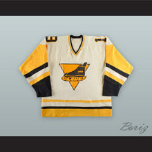 Load image into Gallery viewer, Steve Gatzos 19 Erie Blades White Hockey Jersey