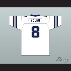 1984 USFL Steve Young 8 Los Angeles Express Home Football Jersey