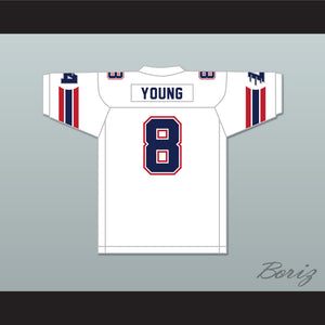 1985 USFL Steve Young 8 Los Angeles Express Home Football Jersey