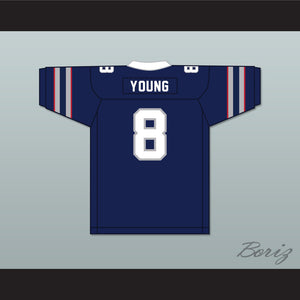 1984 USFL Steve Young 8 Los Angeles Express Road Football Jersey
