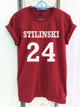 Load image into Gallery viewer, Stiles Stilinski Teen Wolf Shirt Clothing 24 Crimson Red Women Tshirt Tee Short Sleeve T-Shirt-C813