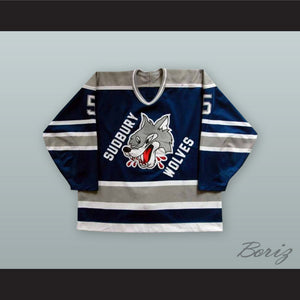 Sudbury Wolves Navy Blue Hockey Jersey