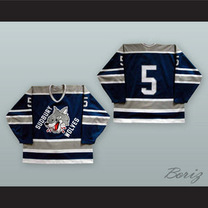 Sudbury Wolves Navy Blue Hockey Jersey