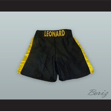 Load image into Gallery viewer, Sugar Ray Leonard Black and Yellow Boxing Shorts