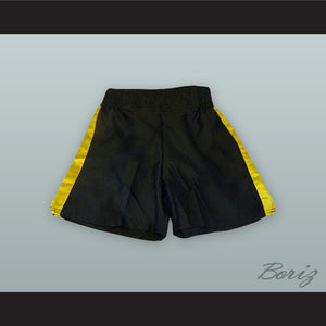 Sugar Ray Leonard Black and Yellow Boxing Shorts