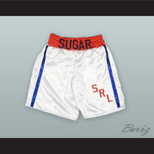 Load image into Gallery viewer, Sugar Ray Leonard White Boxing Shorts