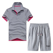 Load image into Gallery viewer, Suit Men's New Products With Two-piece Polo Shorts Sports Running Fitness Comfortable And Breathable