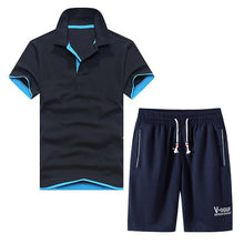 Load image into Gallery viewer, Suit Men's New Products With Two-piece Polo Shorts Sports Running Fitness Comfortable And Breathable
