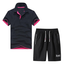 Load image into Gallery viewer, Suit Men's New Products With Two-piece Polo Shorts Sports Running Fitness Comfortable And Breathable