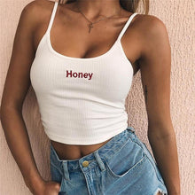 Load image into Gallery viewer, Summer 2019 Women Strap Crop Top Women Sexy Backless Leakage Navel Solid Camisole Sexy Tank Top Tube Top Breathable Crop tops