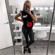 Load image into Gallery viewer, Summer 2020 New Arrival !! Womens Fashion Casual Print Top Clothes Butterfly Sleeveless O-Neck Streetwear Dropship #19719
