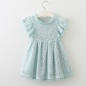 Summer Lace Children Clothing Princess Kids Dresses For Girls Causal Wear Unicorn Dress 3 8 Years Girls Dress Vestido Robe Fille