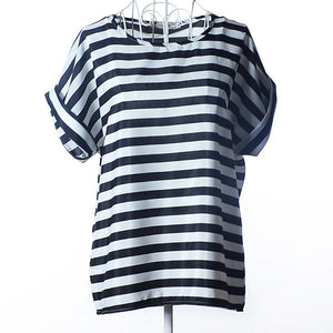 Summer Stars Blouse Women Sunflower Bird Chiffon Print Blouse Stripe Plaid Shirt Cross Love Blouse Short Sleeve Lipstick Shirts