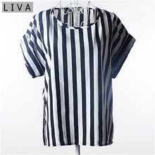 Load image into Gallery viewer, Summer Vintage Wheels Blusas Femininas Womens O-Neck Front Up Short Sleeve Blouse Sexy Multicolor Chiffon Shirt Tops Big Size