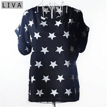 Load image into Gallery viewer, Summer Vintage Wheels Blusas Femininas Womens O-Neck Front Up Short Sleeve Blouse Sexy Multicolor Chiffon Shirt Tops Big Size