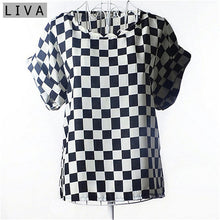 Load image into Gallery viewer, Summer Vintage Wheels Blusas Femininas Womens O-Neck Front Up Short Sleeve Blouse Sexy Multicolor Chiffon Shirt Tops Big Size