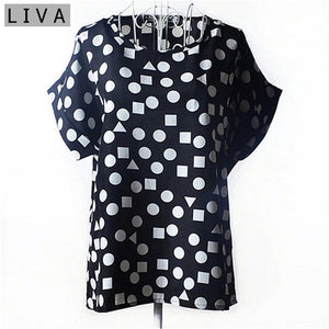 Summer Vintage Wheels Blusas Femininas Womens O-Neck Front Up Short Sleeve Blouse Sexy Multicolor Chiffon Shirt Tops Big Size