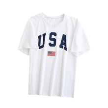 Load image into Gallery viewer, Summer  fashion Women letter print T-shirt  Crop top cotton T-shirt female loose dance t shirt tops oversize