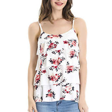 Load image into Gallery viewer, Summer fashion pregnant women suspenders shirt printing breastfeeding baby vest clothes ladies maternity dress