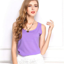 Load image into Gallery viewer, Summer style Multiple Women Tank Tops Brand Good Quality Women Chiffon Sleeveless Tshirt Female Shirt blouse Blusas Femininas