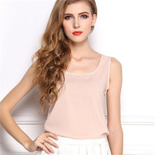 Load image into Gallery viewer, Summer style Multiple Women Tank Tops Brand Good Quality Women Chiffon Sleeveless Tshirt Female Shirt blouse Blusas Femininas