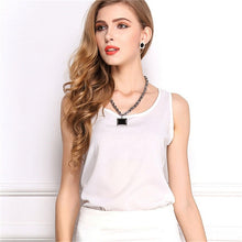 Load image into Gallery viewer, Summer style Multiple Women Tank Tops Brand Good Quality Women Chiffon Sleeveless Tshirt Female Shirt blouse Blusas Femininas