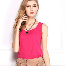 Load image into Gallery viewer, Summer style Multiple Women Tank Tops Brand Good Quality Women Chiffon Sleeveless Tshirt Female Shirt blouse Blusas Femininas