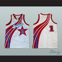 Load image into Gallery viewer, Super Star 1 White Basketball Jersey