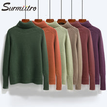 Load image into Gallery viewer, Surmiitro Autumn Winter Sweater Women Turtleneck 2020 Long Sleeve Tricot Sweaters And Pullovers Female Knitted Cashmere Jumper