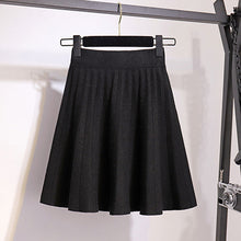 Load image into Gallery viewer, Surmiitro Knitted Pleated Mini Skirts Women 2019 Autumn Winter Casual Ladies Elastic High Waist Korean A Line Skirt Female