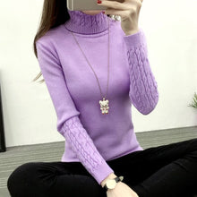 Load image into Gallery viewer, Surmiitro Knitted Winter Sweater Women Turtleneck 2019 Fashion Korean Long Sleeve Cashmere Jumper Tricot Pullover Female