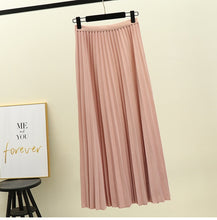 Load image into Gallery viewer, Surmiitro Midi Pleated Skirt Women For Spring Autumn 2020 Casual Ladies Korean High Waist A Line Long Skirt Female