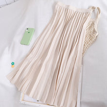 Load image into Gallery viewer, Surmiitro Midi Pleated Skirt Women For Spring Autumn 2020 Casual Ladies Korean High Waist A Line Long Skirt Female