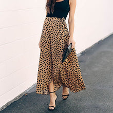 Load image into Gallery viewer, Surmiitro Polka Dot Print Long Maxi Summer Skirt Women Fashion 2020 Ladies White Black Split High Waist A-line Sun Skirt Female