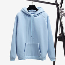 Load image into Gallery viewer, Surmiitro Warm Hooded Female Sweatshirt Winter 2020 Autumn Solid Kpop Hoodies Women Polerones Ladies Pullover Sweat Femme