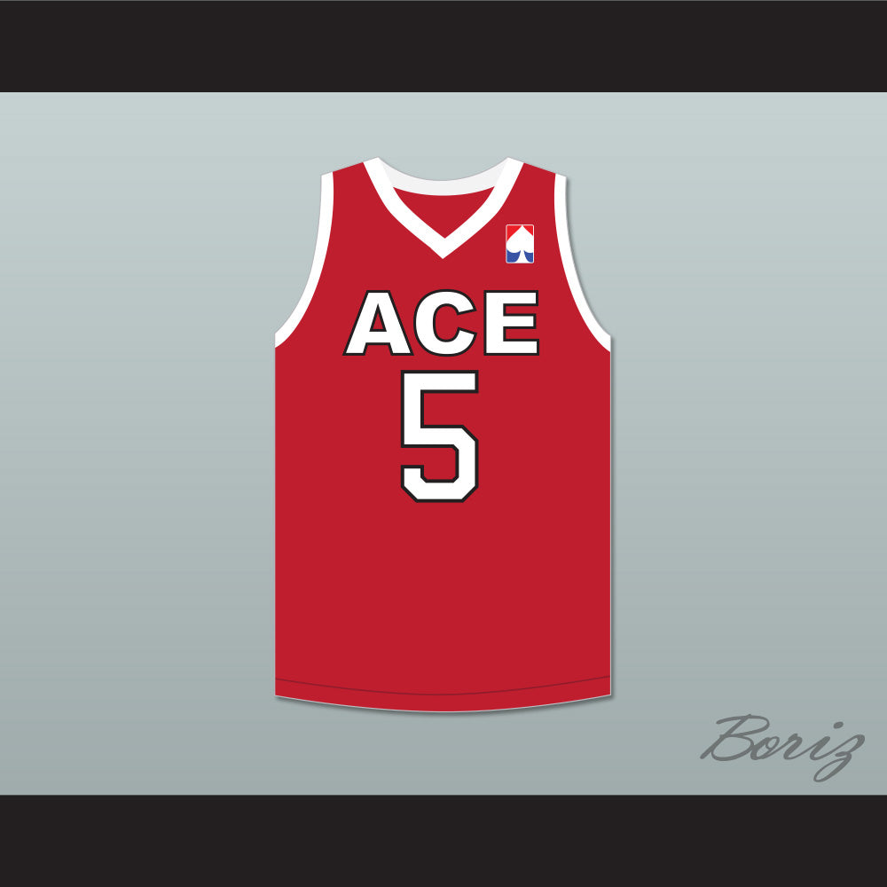 Swaggy P. 5 ACE Family Charity Red Basketball Jersey
