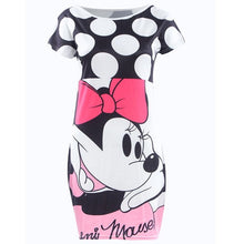 Load image into Gallery viewer, Sweet Cute Kawaii Cartoon Dresses Women Sexy Slim Bodycon Party Dress Female Casual Camo Print Mini Summer Dress Vestidos Femme